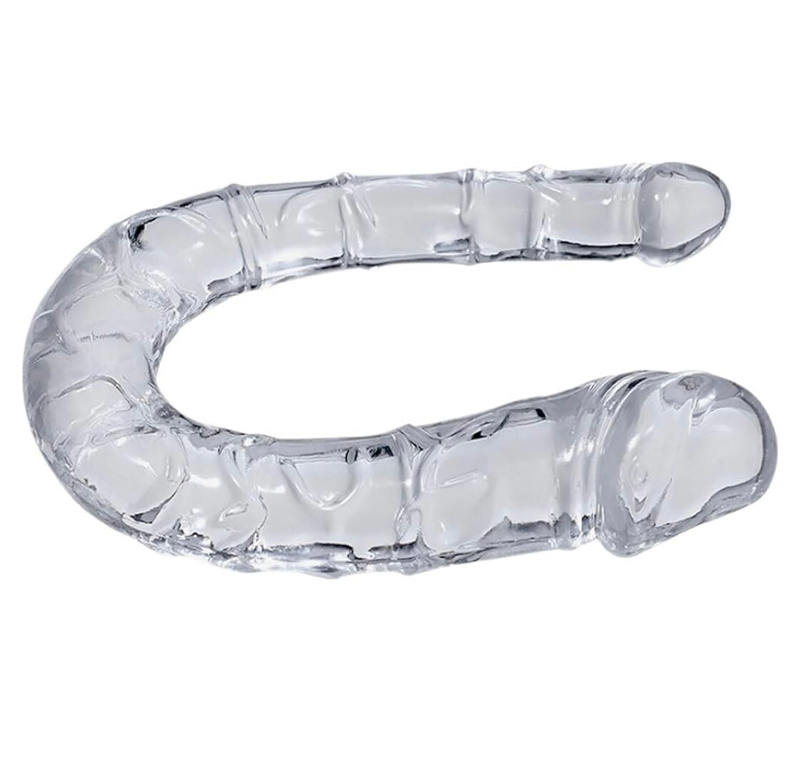 Double-Ended Crystal Jelly Dildo – Flexible, Realistic & Versatile