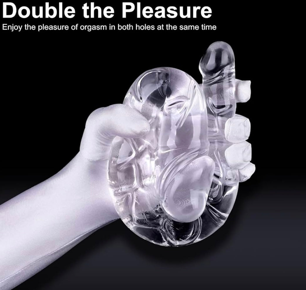 Double-Ended Crystal Jelly Dildo – Flexible, Realistic & Versatile