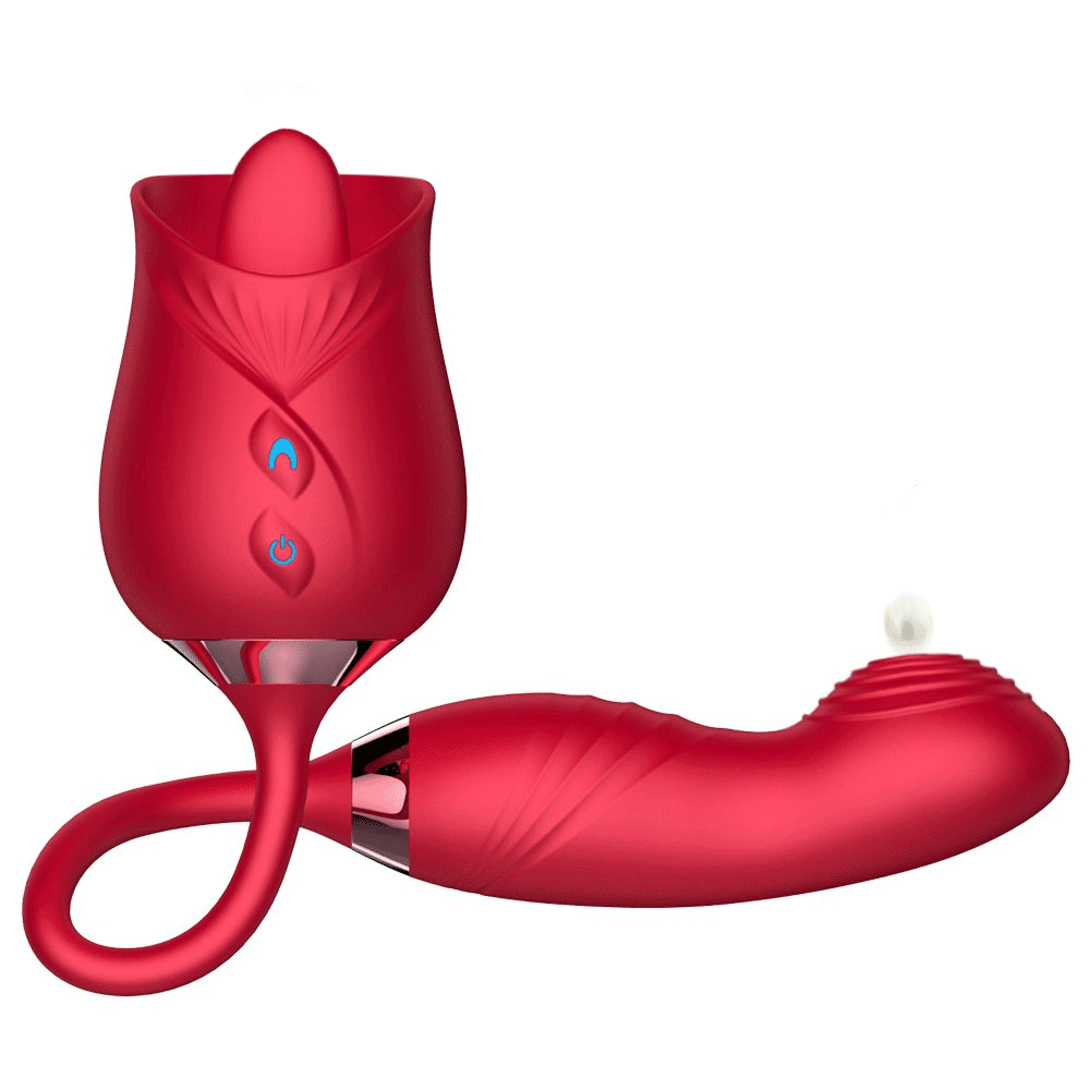 Rose Tongue Vibrator – Clitoral & G-Spot Stimulator